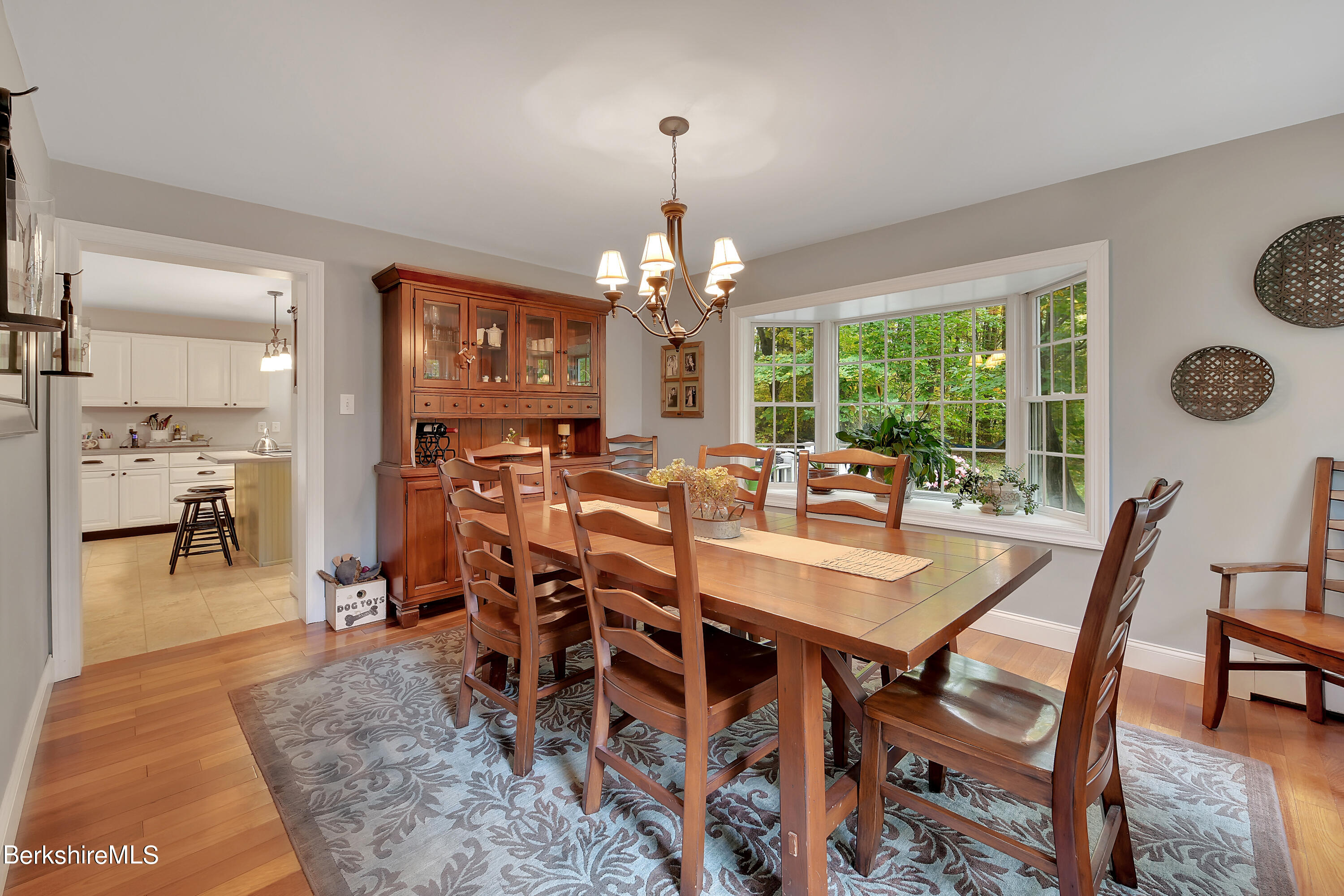 3 Ridge Street Tyringham, MA 01238 - Photo 13 of 38 a view of a dining room with furniture window and outside view