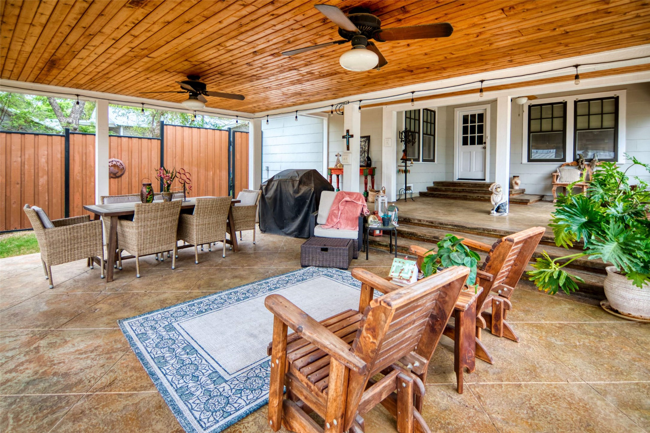 761 Post Hill Street Mason, TX 76856 - Photo 13 of 25 a building outdoor space with patio furniture and potted plants