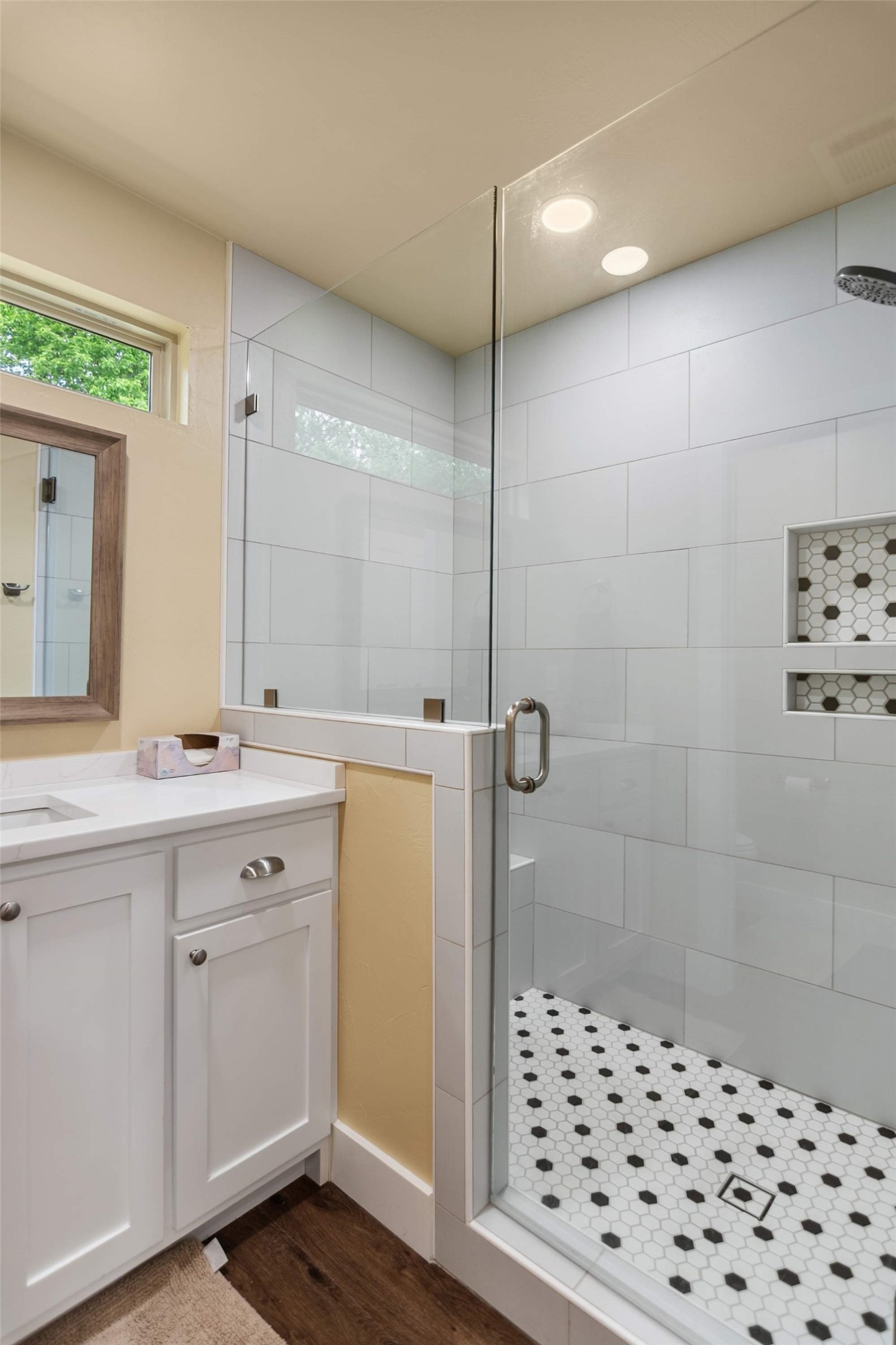 761 Post Hill Street Mason, TX 76856 - Photo 24 of 25 a bathroom with a shower a sink and a mirror