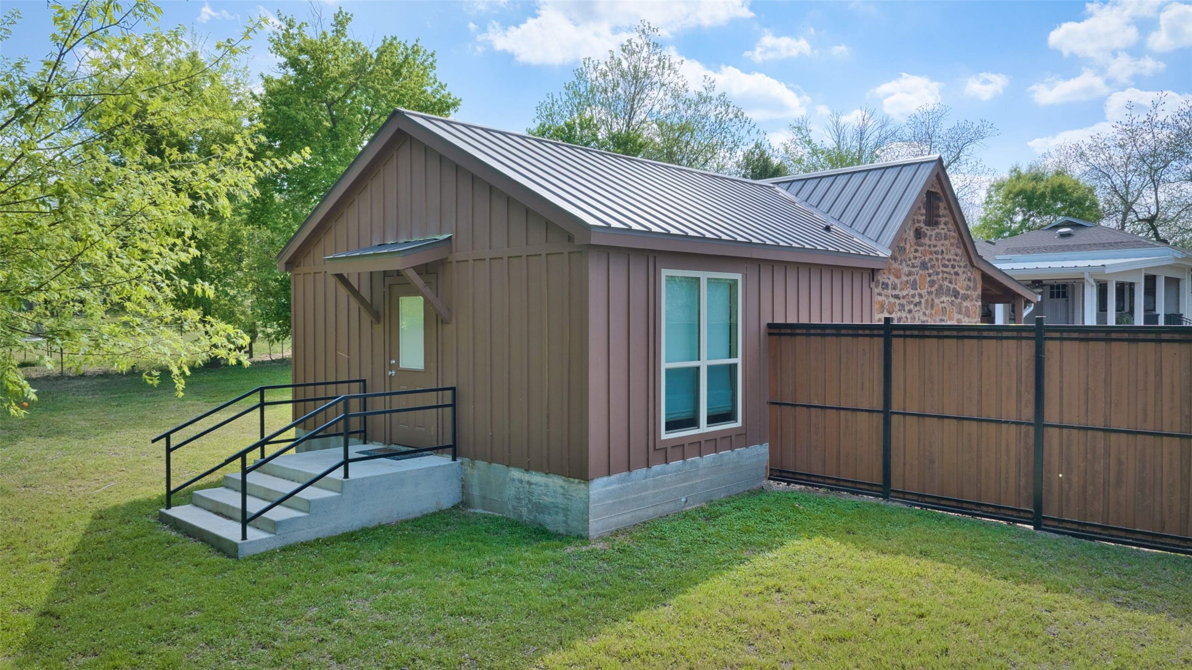 761 Post Hill Street Mason, TX 76856 - Photo 25 of 25 a view of backyard with deck and garden