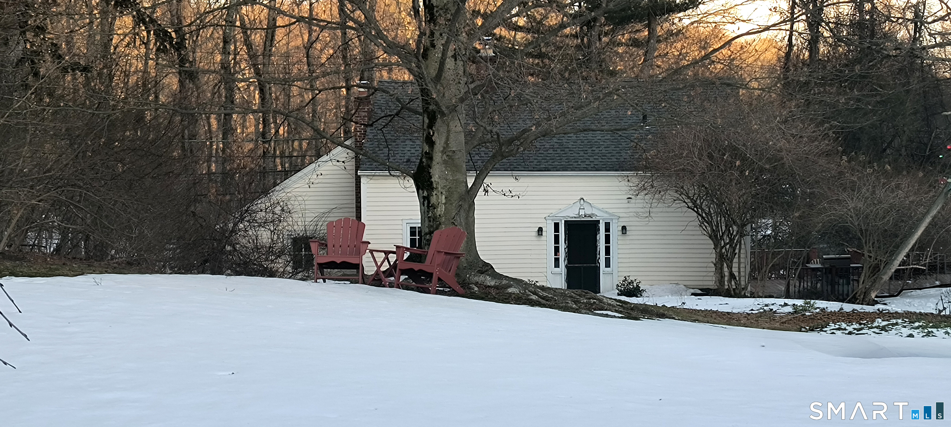 21 B Hoydens Hill Road Fairfield, CT 06824 - Photo 1 of 39 a house with trees in front of it