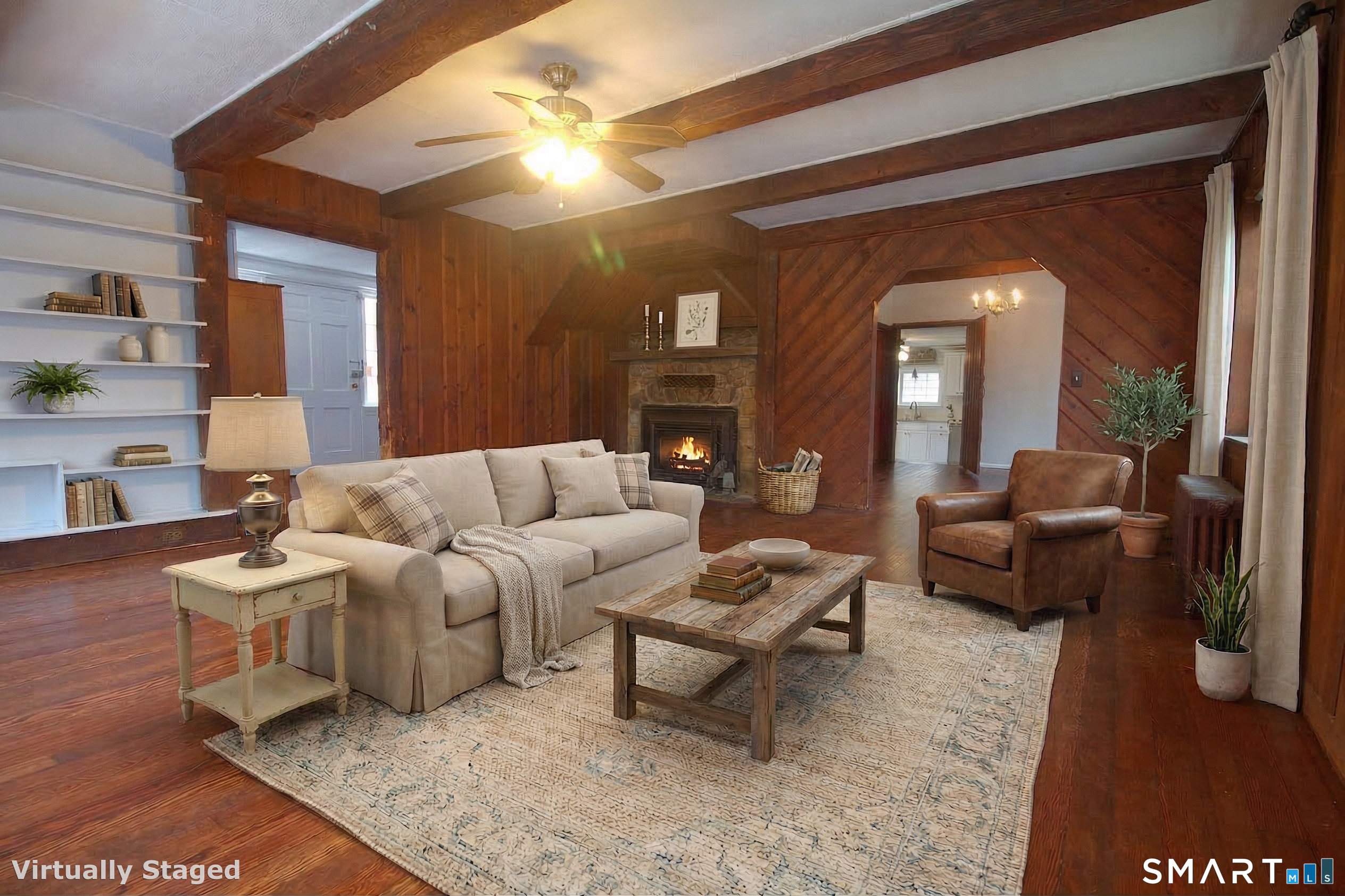21 B Hoydens Hill Road Fairfield, CT 06824 - Photo 39 of 39 a living room with furniture and a chandelier