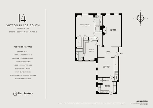 $1,250,000 | 14 Sutton Place South, Unit 1B | Sutton Place