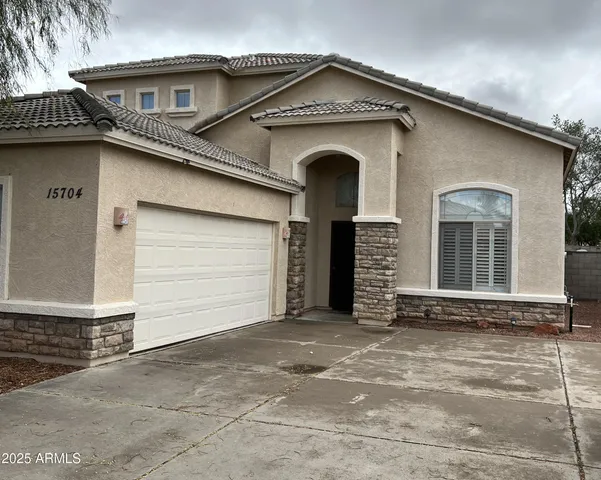 a front view of a house