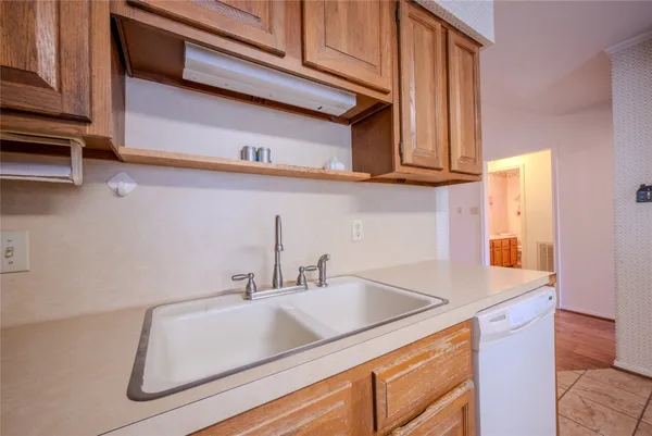 a view of small space with racks on the wall