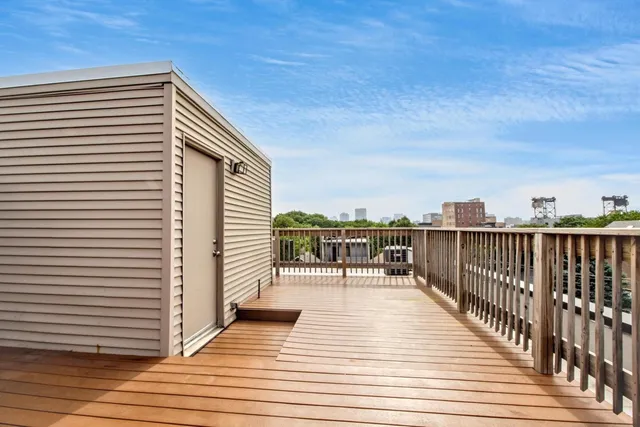 a balcony with view of a balcony