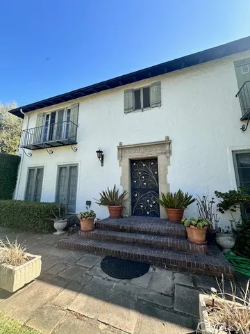 a front view of a house with entryway