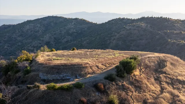 a view of a lake in middle of the town