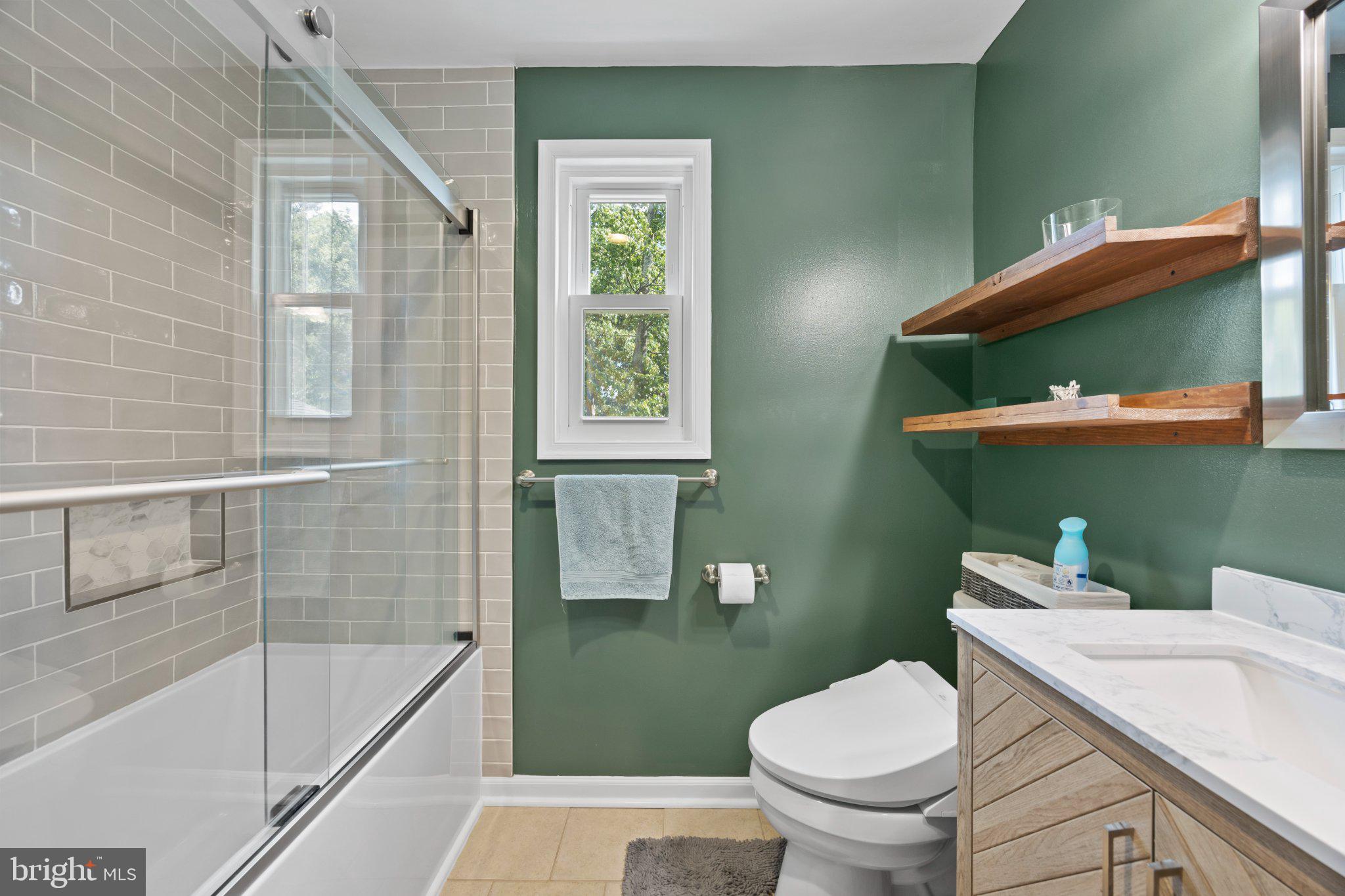 6705 New Hope Drive Springfield, VA 22151 - Photo 40 of 67 Serene green oasis in modern bath.