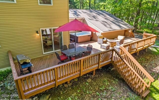 143 Ridge Road Pocono Lake, PA 18347 - Photo 3 of 3 a view of a house with wooden deck