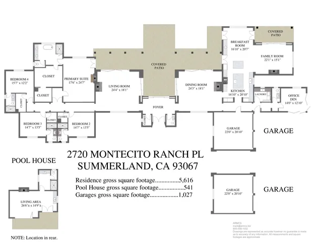$22,950,000 | 2720 Montecito Ranch Place, Summerland, CA 93067