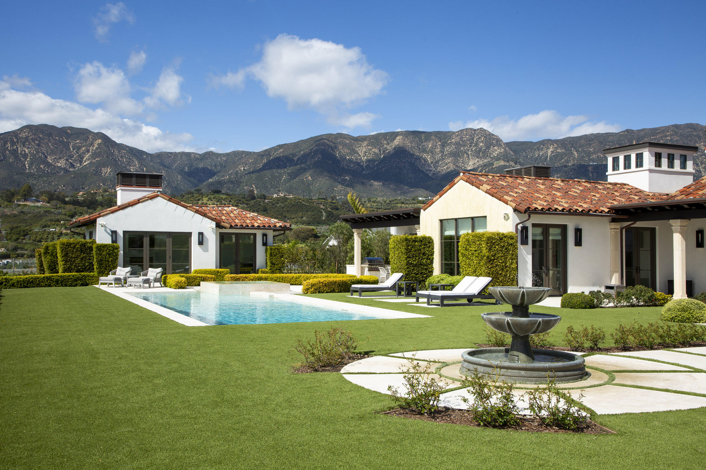 2720 Montecito Ranch Place Summerland, CA 93067 - Photo 6 of 37 Mountain view lawn