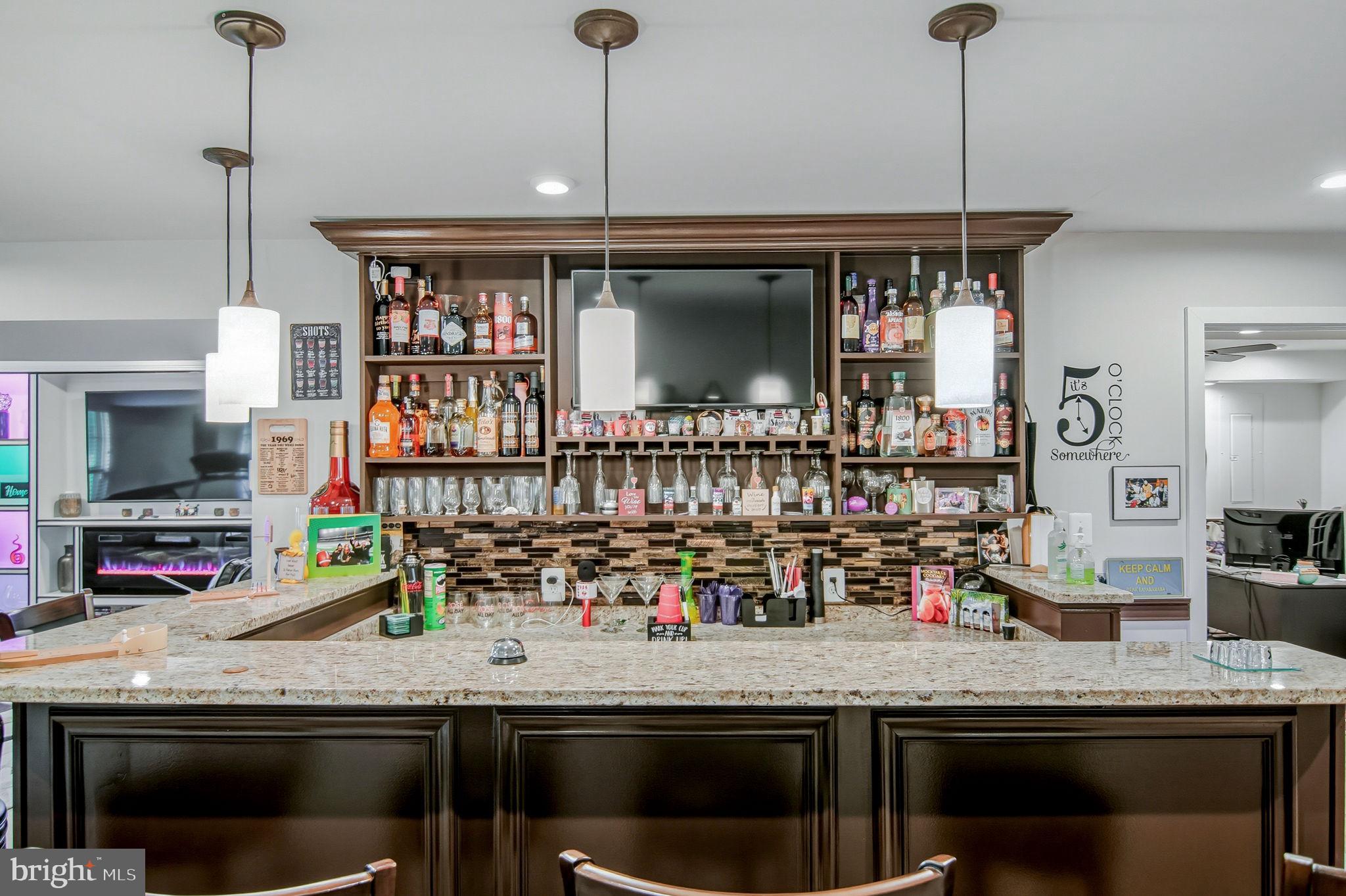 18208 Red Mulberry Road Dumfries, VA 22026 - Photo 36 of 53 Amazing Full Bar in Basement