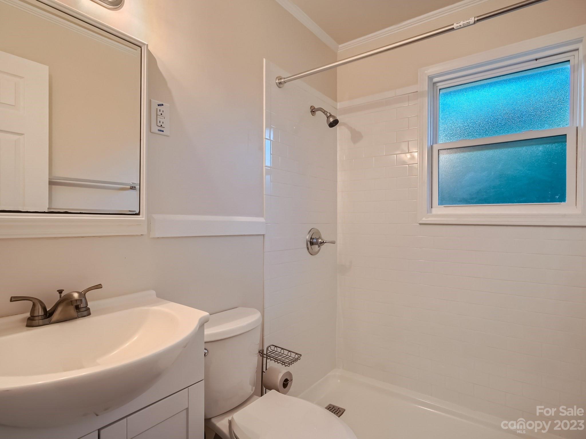 3219 Minnesota Road Charlotte, NC 28208 - Photo 8 of 11 a bathroom with a sink a toilet and shower