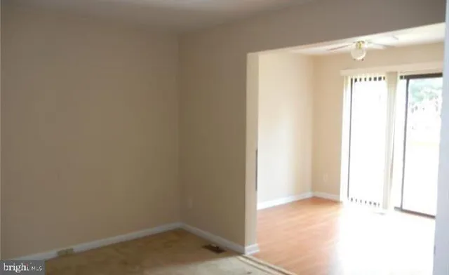 a view of an empty room