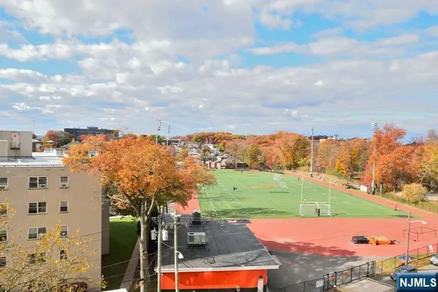 a view of a lake with a big yard