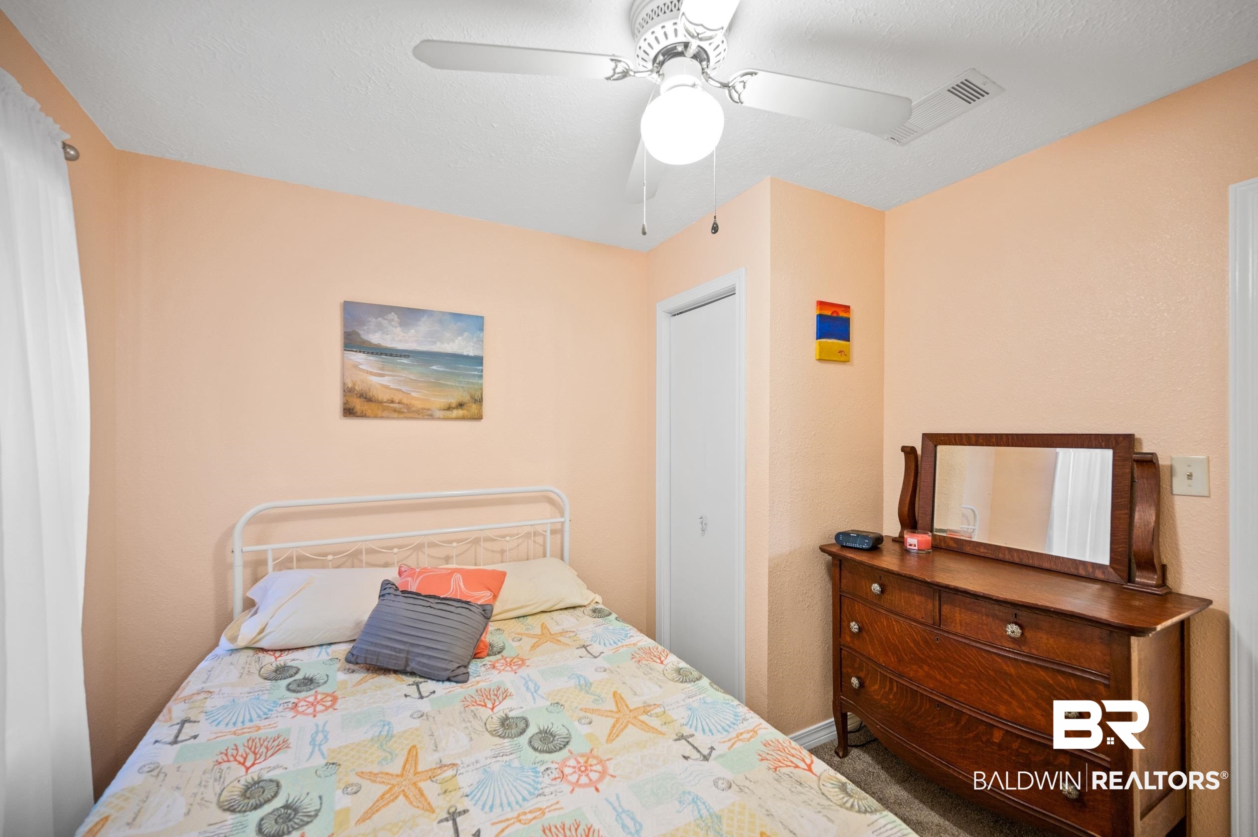 2772 Santa Rosa Circle Lillian, AL 36549 - Photo 18 of 50 Bedroom with carpet and ceiling fan