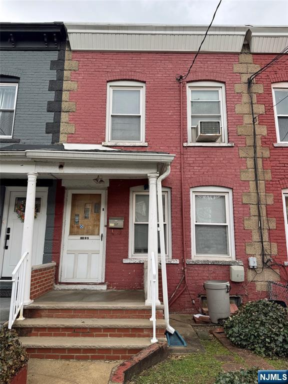 a front view of a house