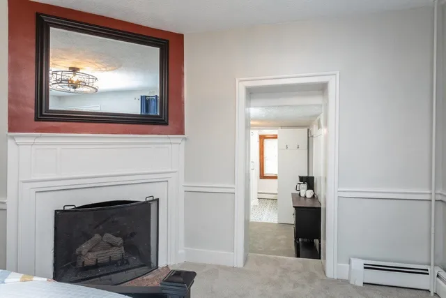 a work place with a table and chairs