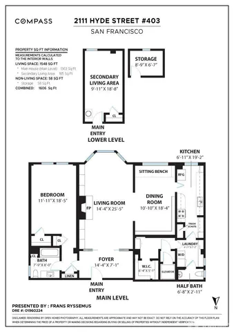 $1,635,000 | 2111 Hyde Street, Unit 403, San Francisco, CA 94109