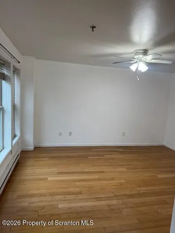 a view of a room with an empty space