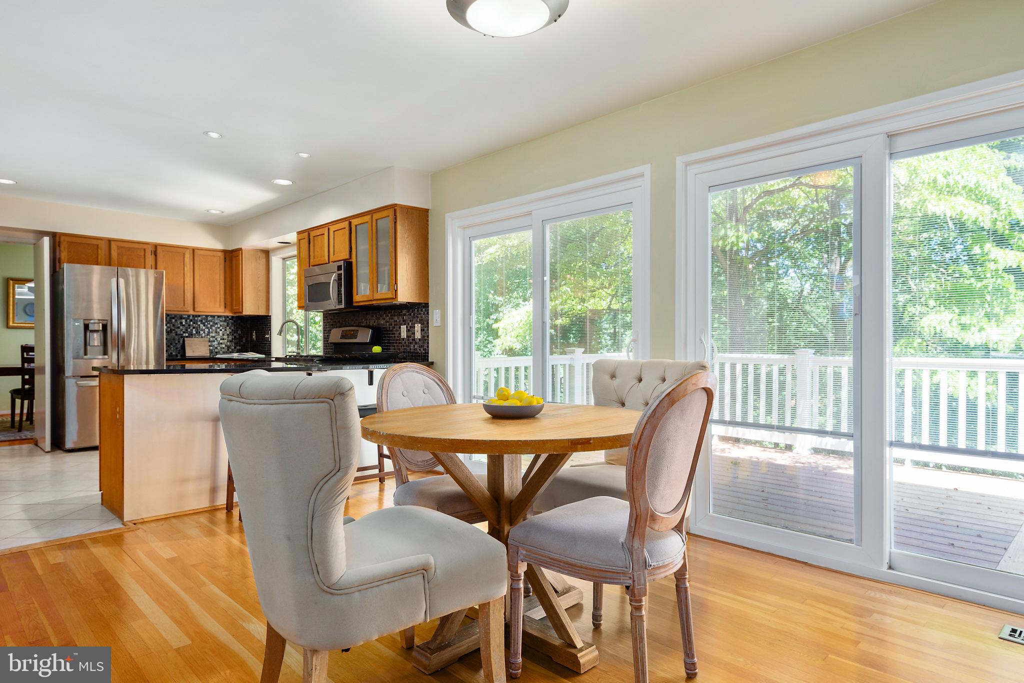 1522 Ainsley Road Silver Spring, MD 20904 - Photo 7 of 46 Eat in Kitchen/dining overlooks Trex Deck