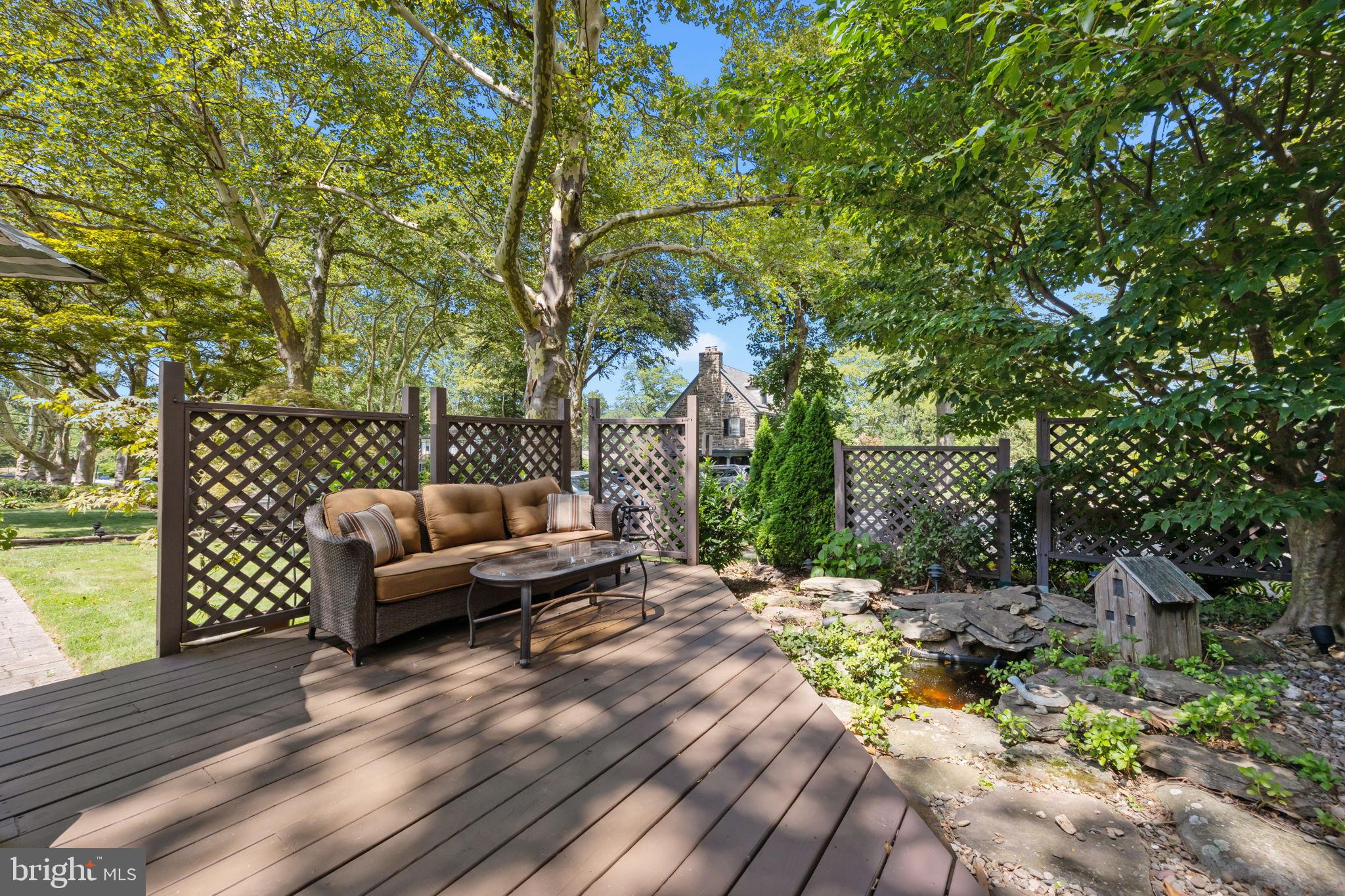 1708 Madeira Avenue Jenkintown, PA 19046 - Photo 59 of 63 Serene outdoor retreat with lush greenery.