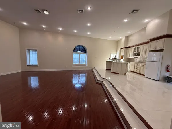 a open kitchen with lots of counter space