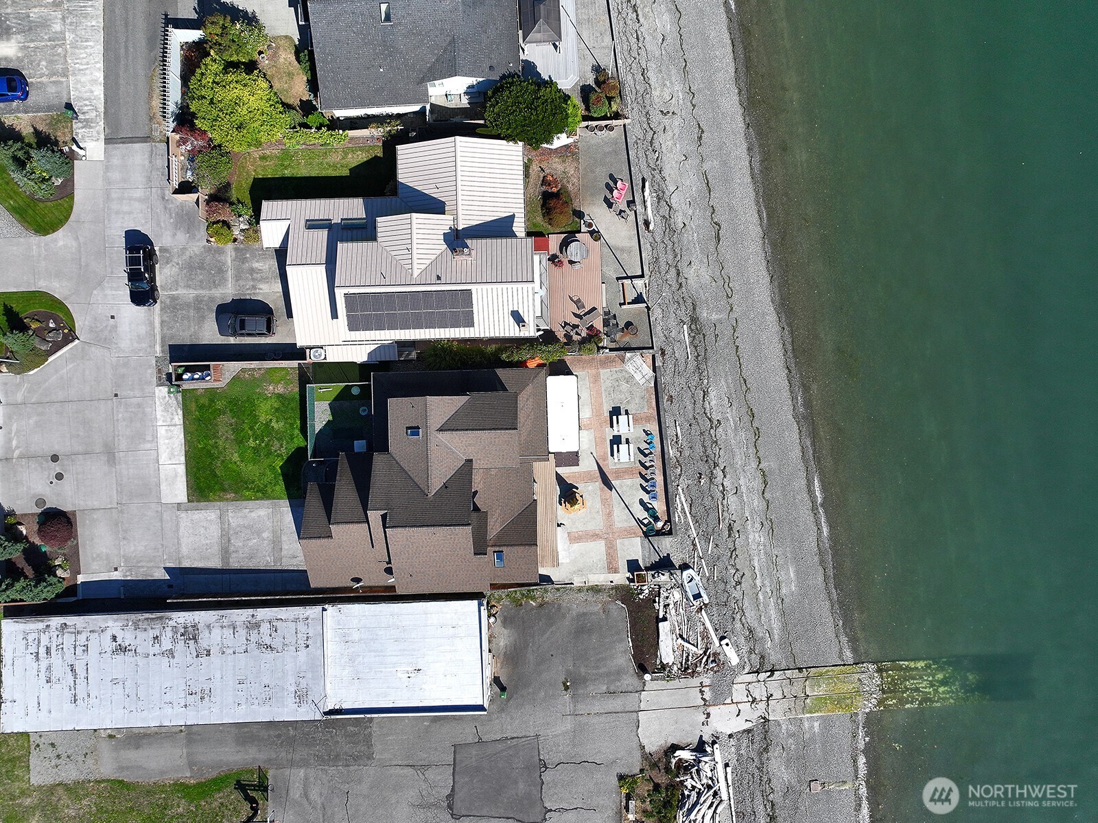 4913 Marshall Road Clinton, WA 98236 - Photo 39 of 40 an aerial view of residential houses with outdoor space