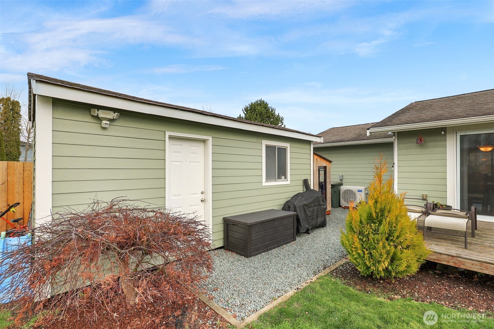 402 Haines Street Sedro-Woolley, WA 98284 - Photo 21 of 24 a view of backyard with a garden and entertaining space