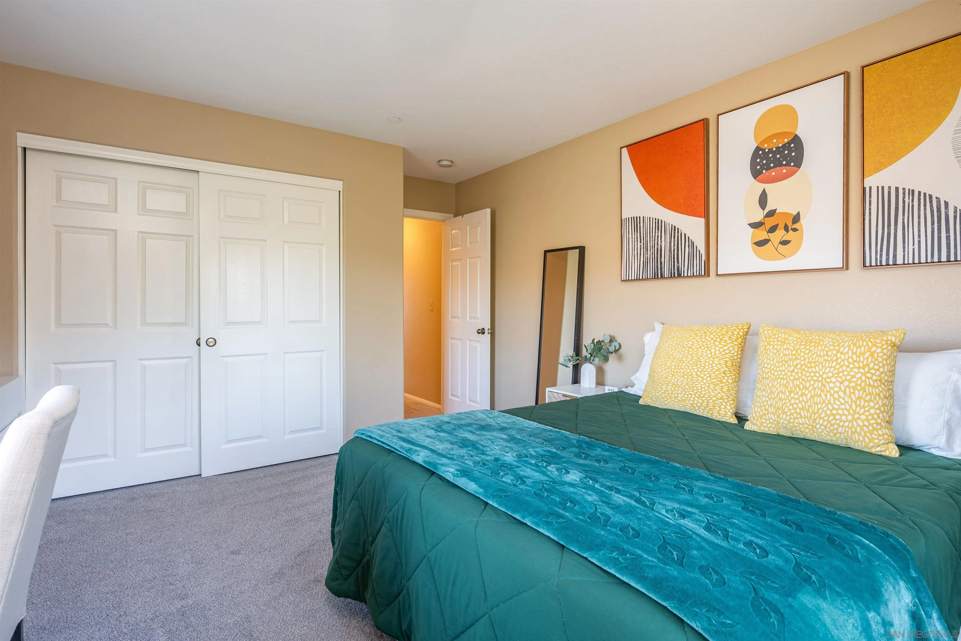1152 Stoneridge Road El Cajon, CA 92021 - Photo 26 of 71 a bedroom with a bed and a painting on the wall