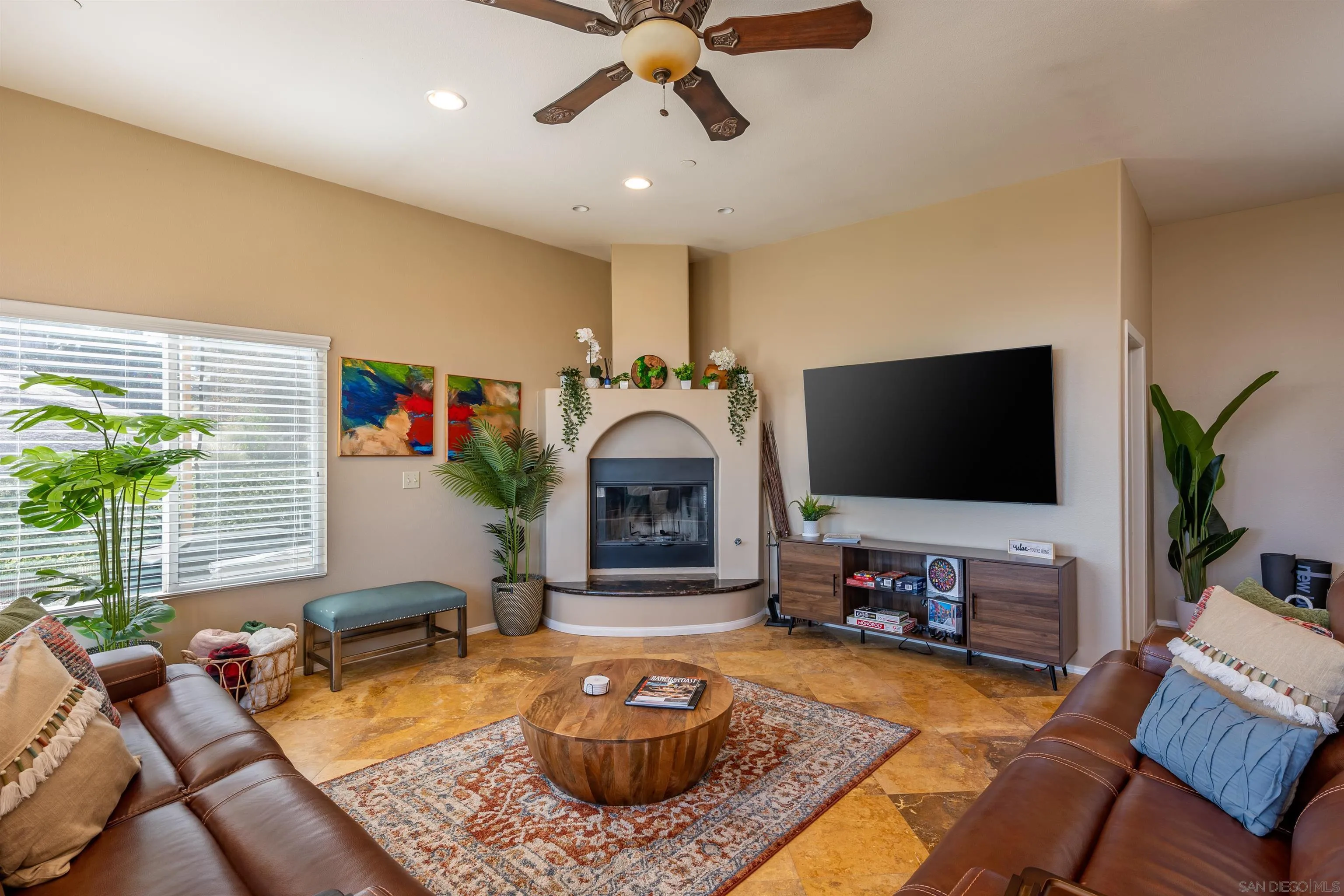 1152 Stoneridge Road El Cajon, CA 92021 - Photo 5 of 71 a living room with furniture and a flat screen tv