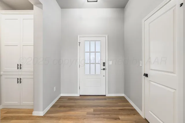 a view of an entryway door