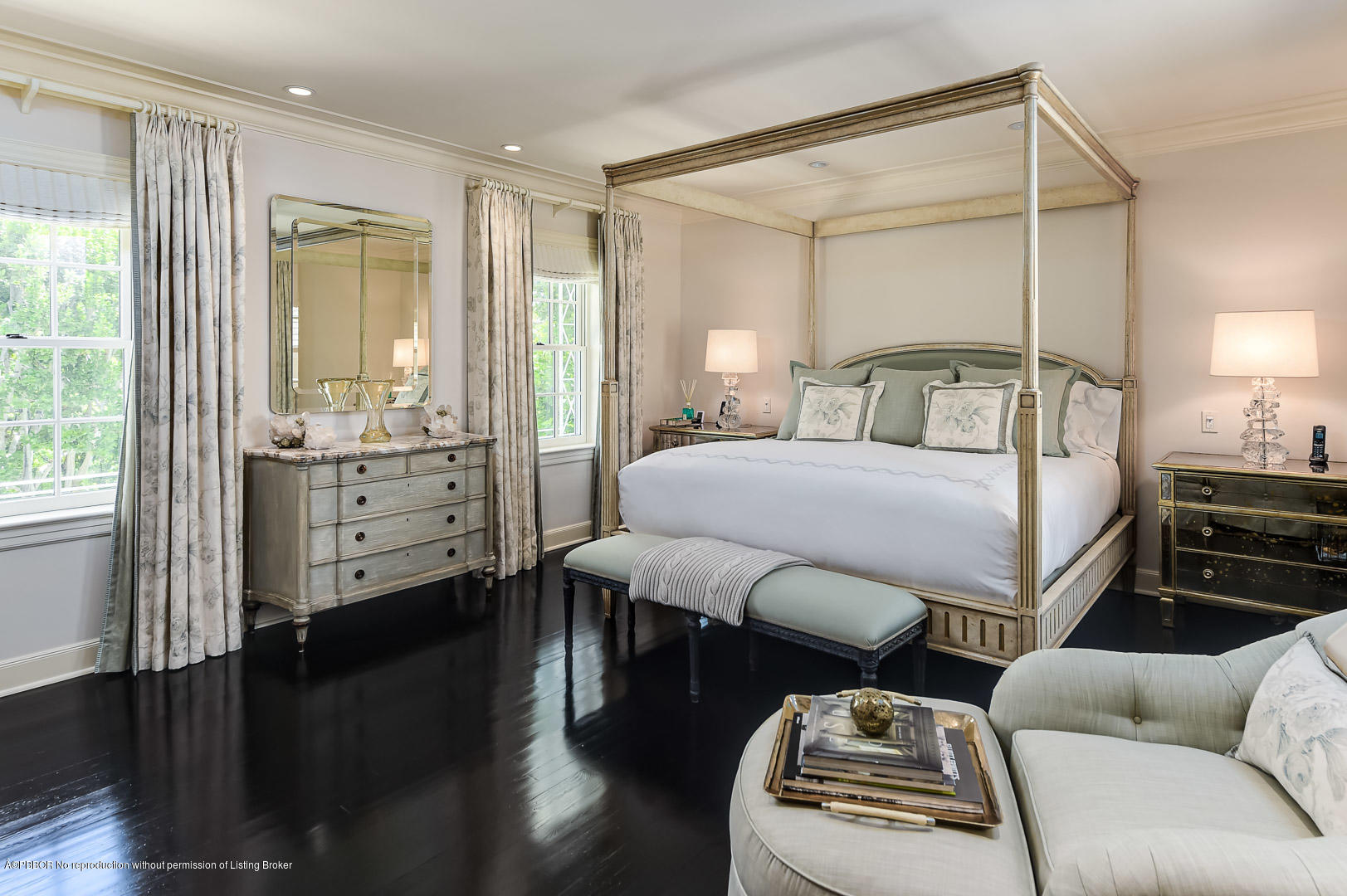 130 Cocoanut Row Palm Beach, FL 33480 - Photo 18 of 31 a bedroom with a bed and wooden floor