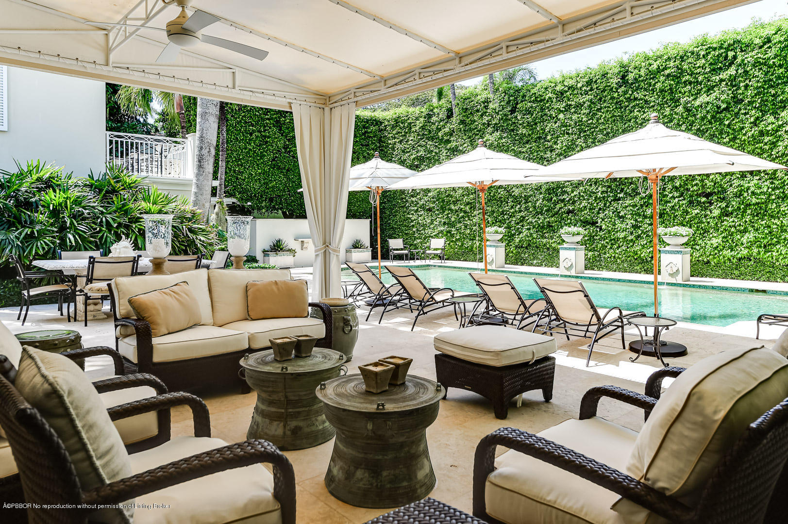 130 Cocoanut Row Palm Beach, FL 33480 - Photo 4 of 31 a outdoor living space with furniture and garden view