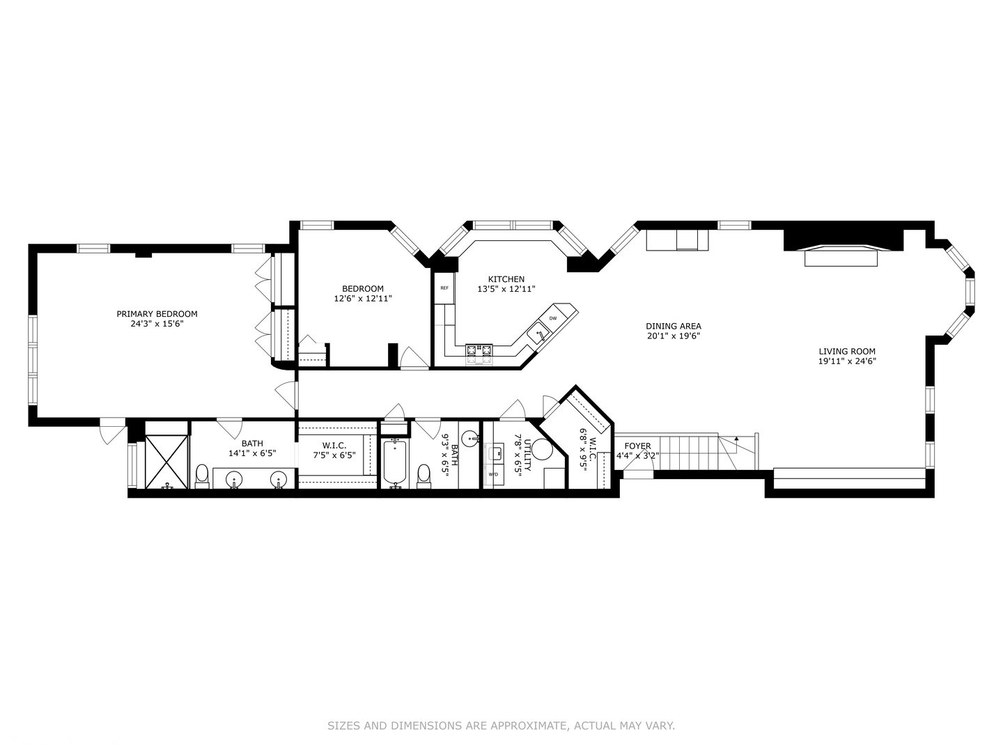 119 West Chestnut Street, Unit 4W Chicago, IL 60610 - Photo 18 of 18 a picture of a floor plan