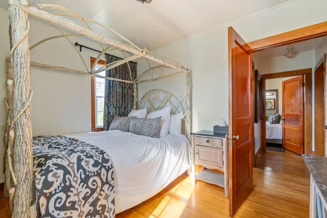 a backyard of a house