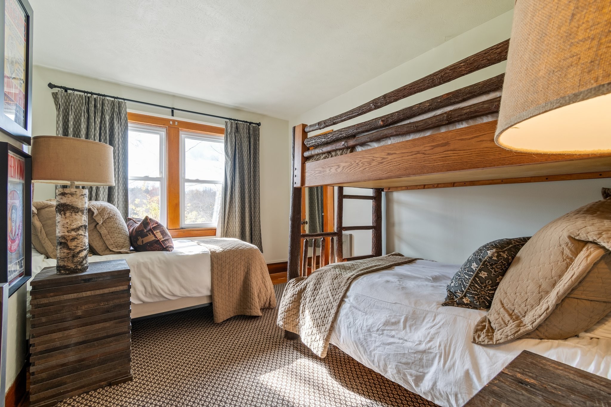 1125 Dawson Road White Bluff, TN 37187 - Photo 33 of 57 a bedroom with a bed a lamp and a large window