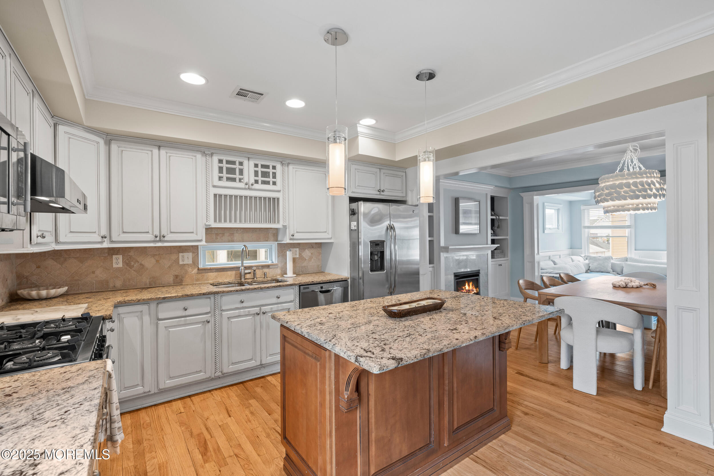 5 Shrewsbury Way Sea Bright, NJ 07760 - Photo 17 of 59 a kitchen with granite countertop a sink stove and refrigerator