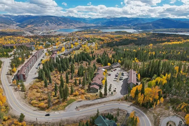 a view of lake and mountain