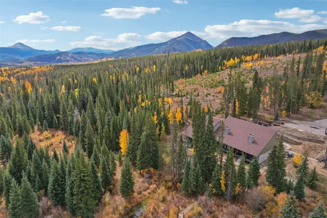 a view of a lake with a mountain in the background