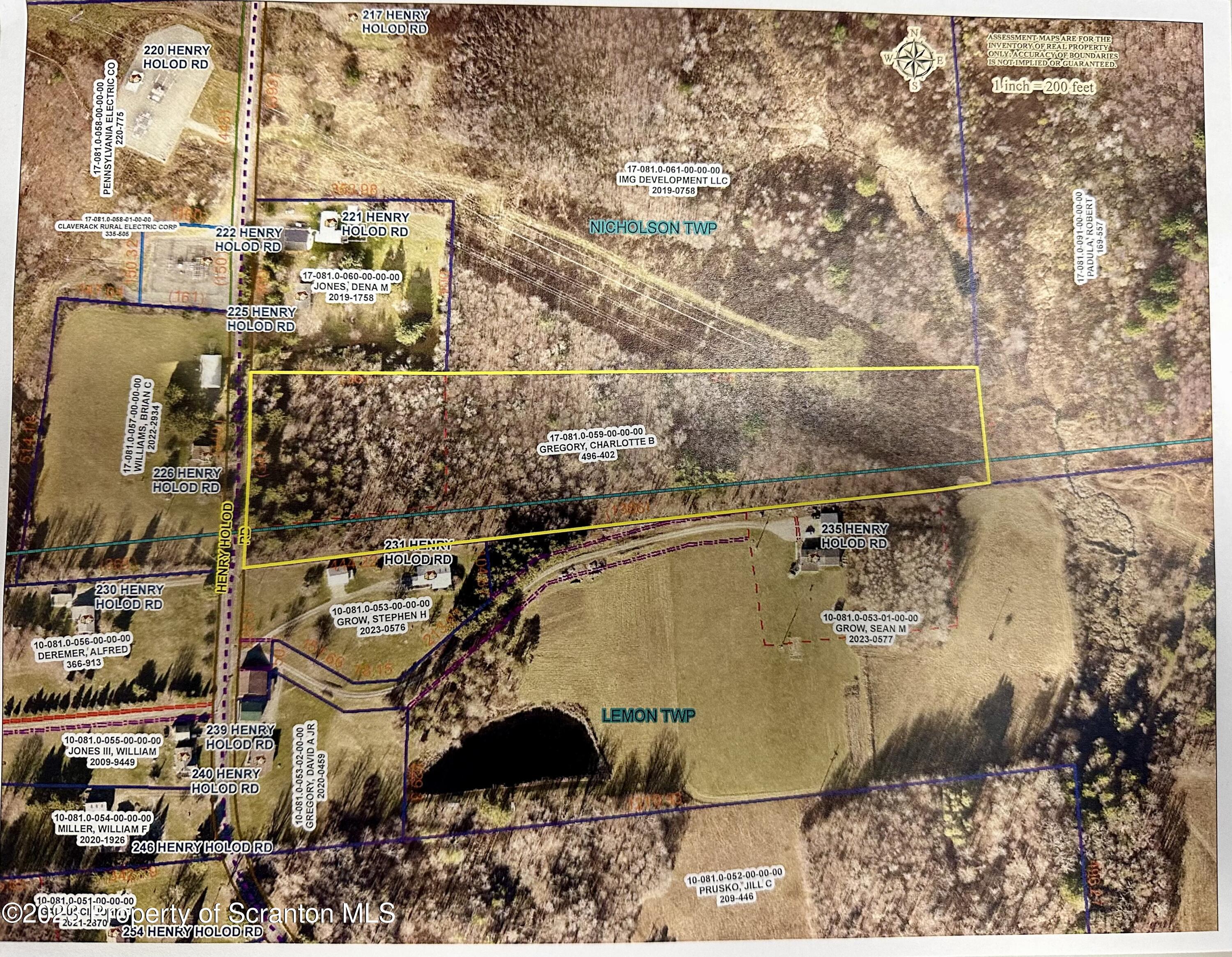 227 Henry Holod Road Tunkhannock, PA 18657 - Photo 6 of 8 an aerial view of residential houses with outdoor space