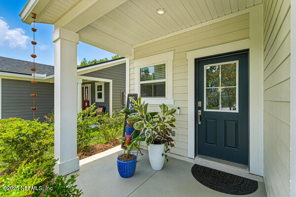 105 Meadow Creek Drive St. Johns, FL 32259 - Photo 35 of 37 a potted plant sitting in front of a house