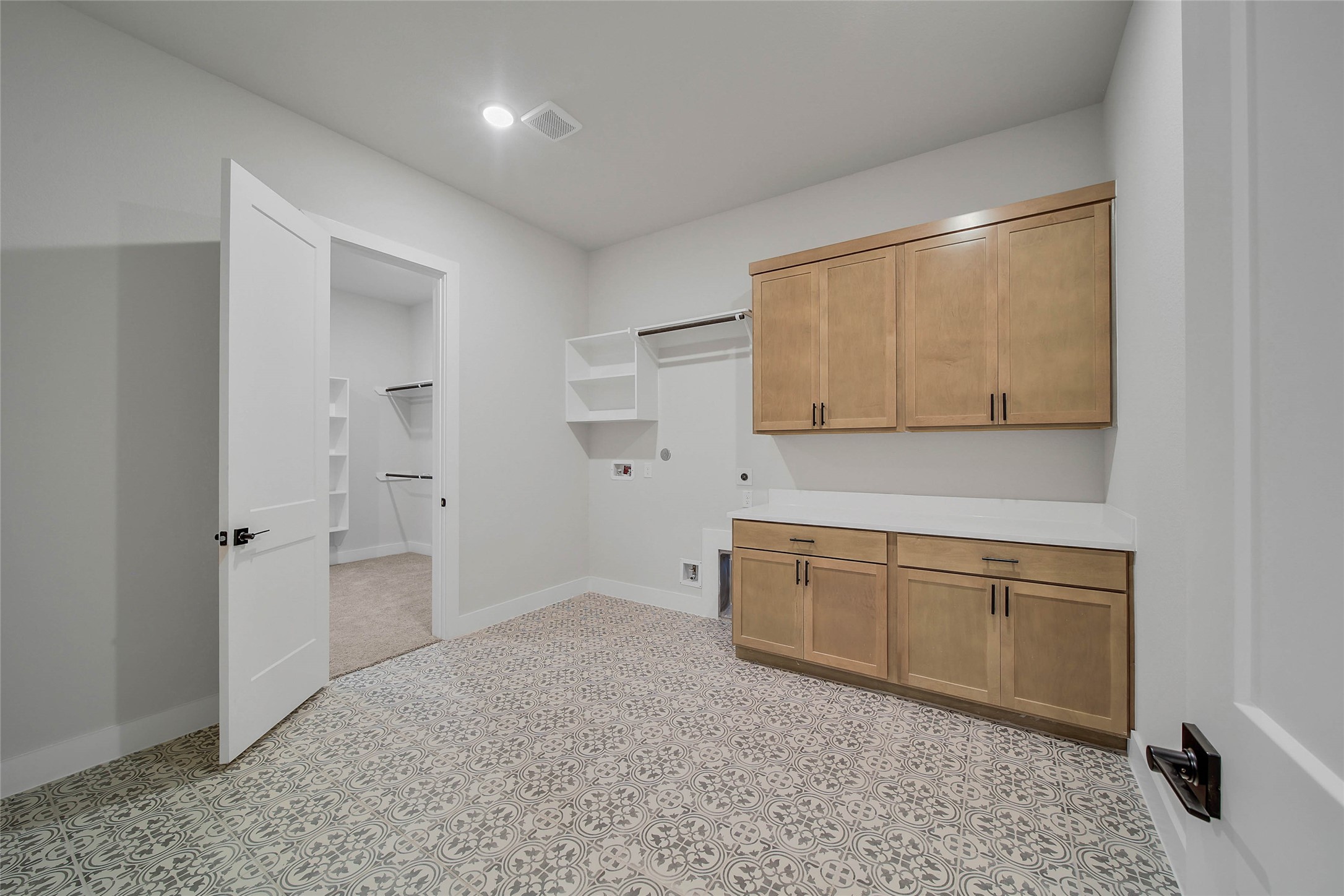 4519 Magnolia Bend Drive Rosharon, TX 77583 - Photo 38 of 48 a room with granite countertop cabinets and a sink