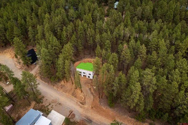 a view of city and mountain