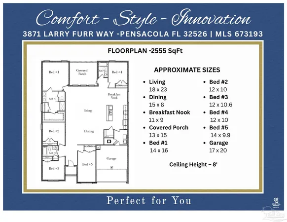 $379,000 | 3871 Larry Furr Way, Pensacola, FL 32526
