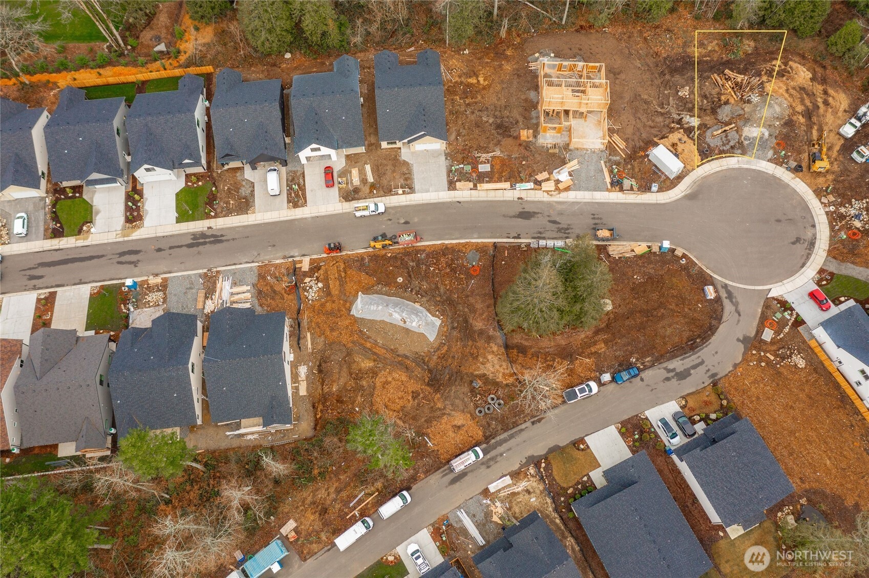 an aerial view