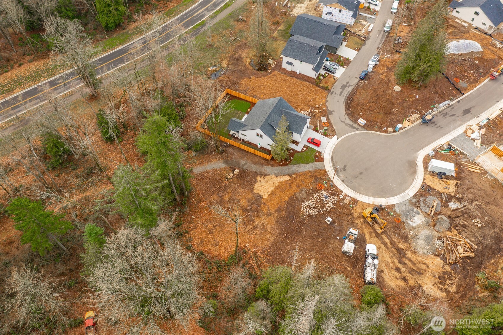 3034 Cedar View Road Blaine, WA 98230 - Photo 2 of 7 an aerial view of residential houses with outdoor space