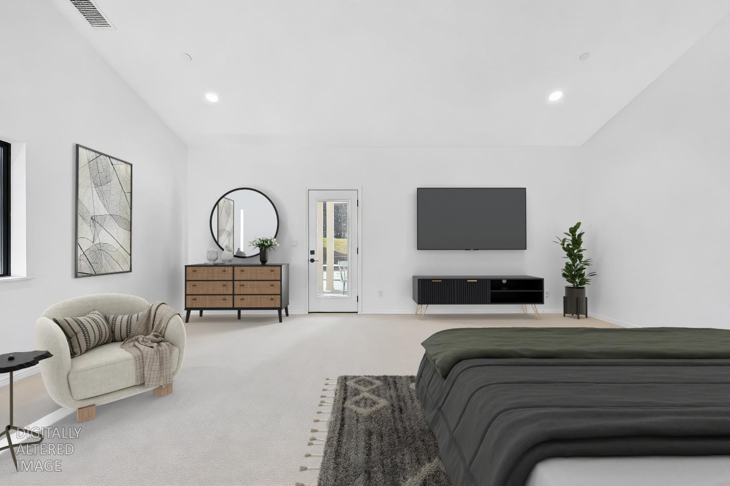 3000 Spring Hill Road Somerset, CA 95684 - Photo 20 of 94 a bedroom with a bed couch and a flat screen tv