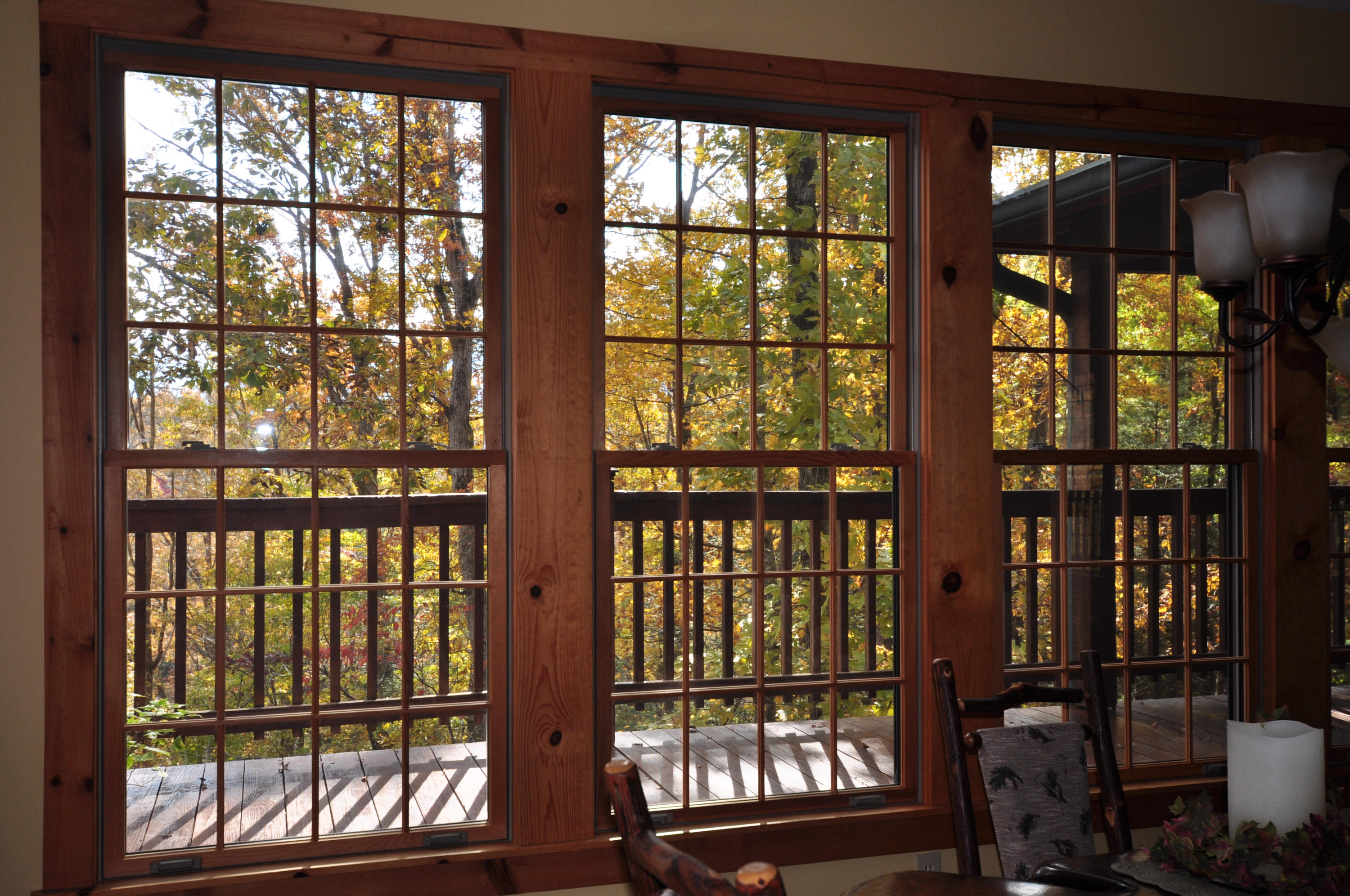 811 Laurel Road Townsend, TN 37882 - Photo 11 of 38 Fall View from Dining Room wall of Glass